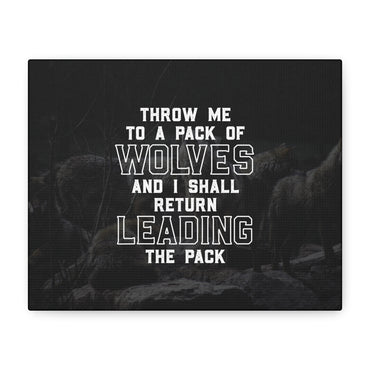 Pack of Wolves Canvas Wall Art