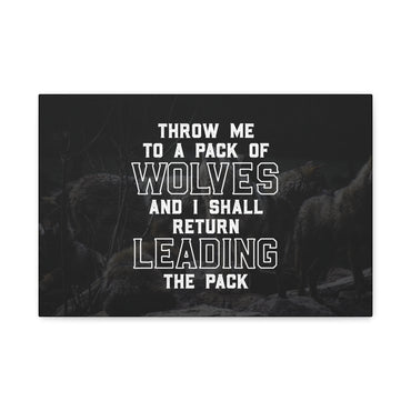 Pack of Wolves Canvas Wall Art