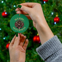 Merry Sitchmas Ceramic Ornament