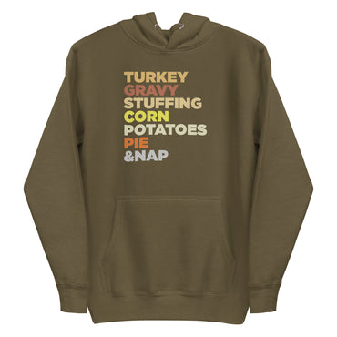 Mike Sorrentino Thanksgiving Food List Hoodie
