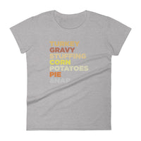 Mike Sorrentino Thanksgiving Food List Womens Shirt