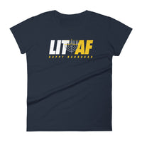 Mike Sorrentino Lit AF Hanukkah Womens Shirt
