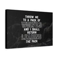 Pack of Wolves Canvas Wall Art