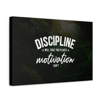 Discipline Canvas Wall Art