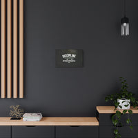Discipline Canvas Wall Art