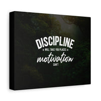 Discipline Canvas Wall Art