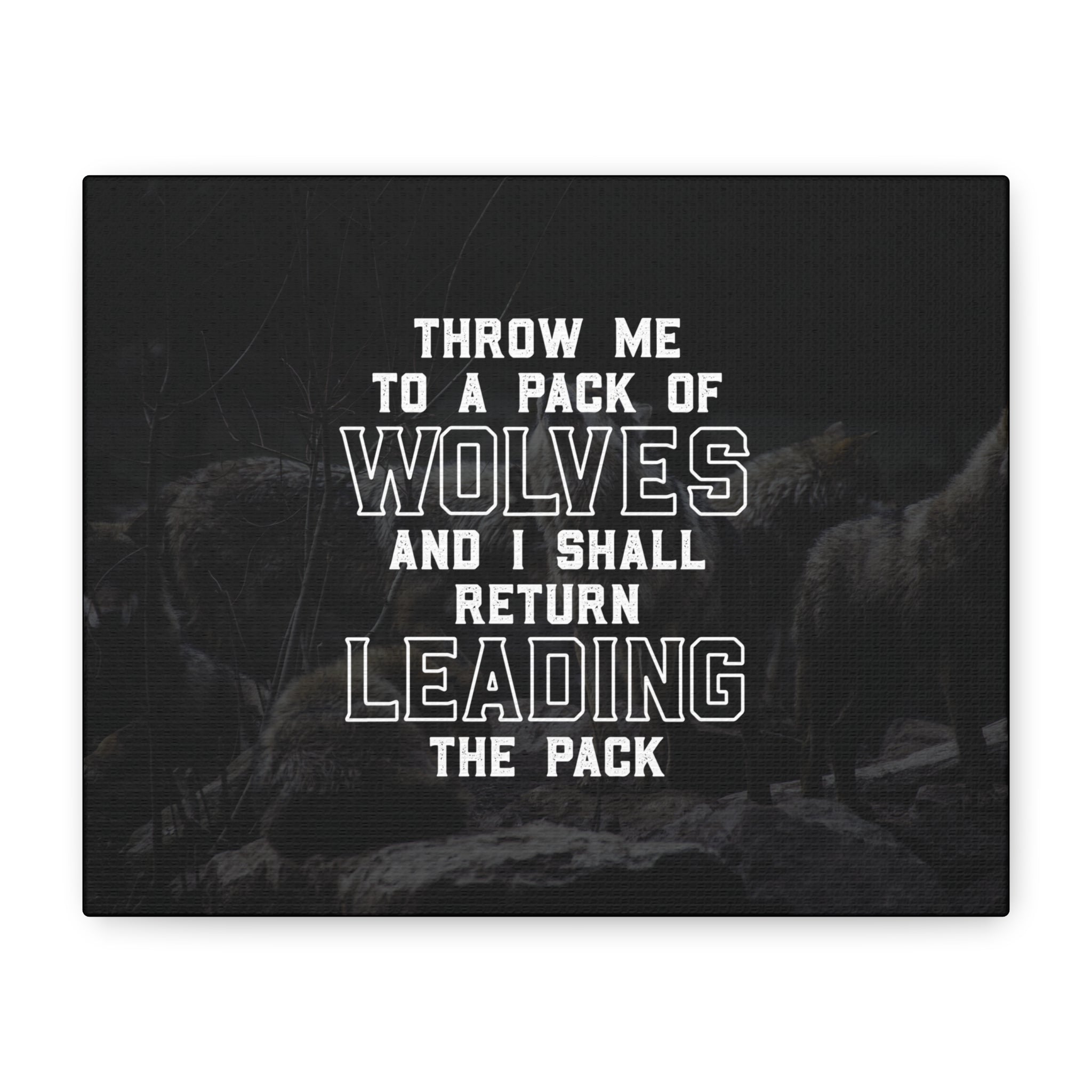Pack of Wolves Canvas Wall Art