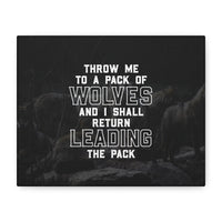 Pack of Wolves Canvas Wall Art