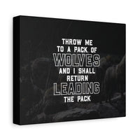 Pack of Wolves Canvas Wall Art