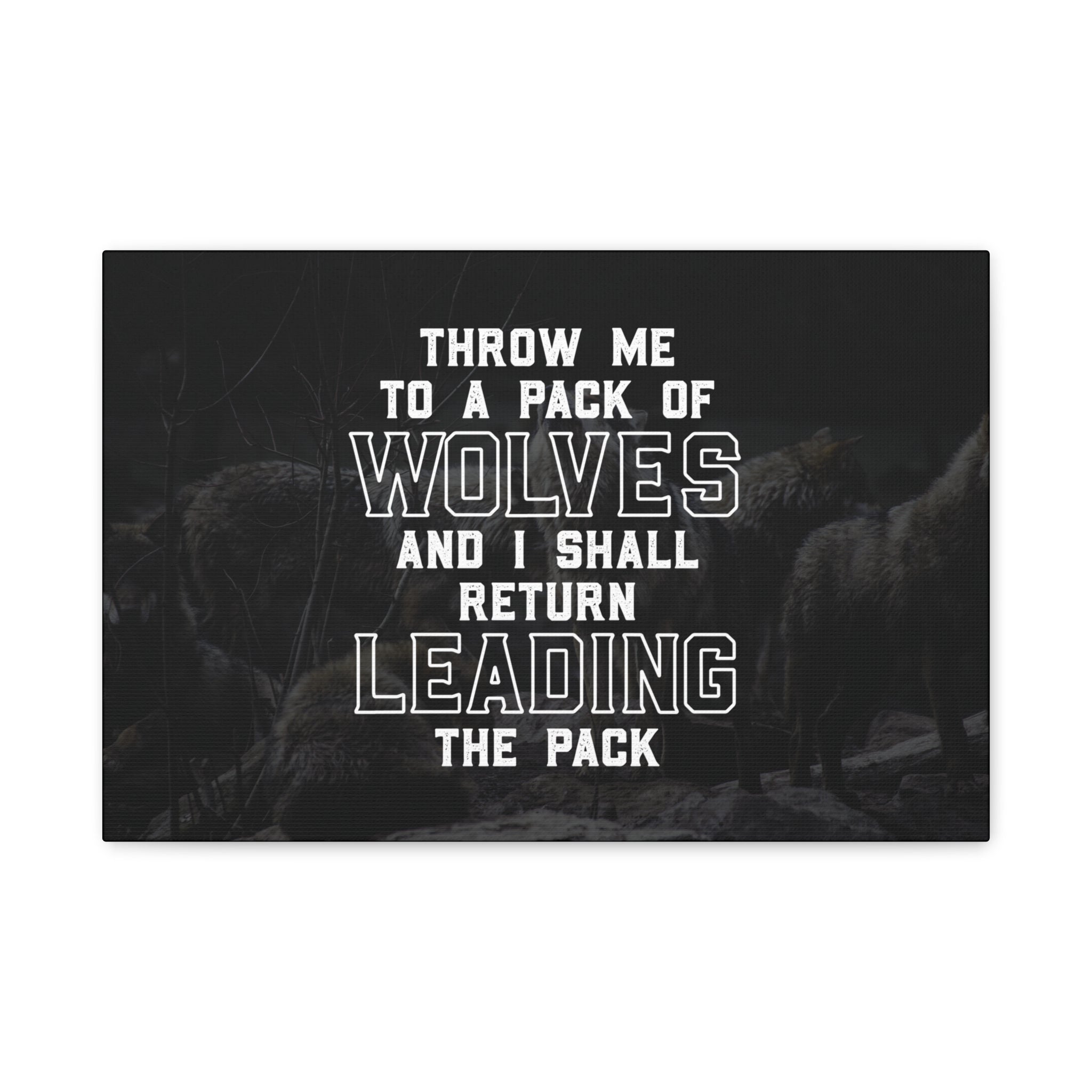 Pack of Wolves Canvas Wall Art