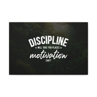 Discipline Canvas Wall Art
