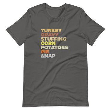 Mike Sorrentino Thanksgiving Food List Shirt