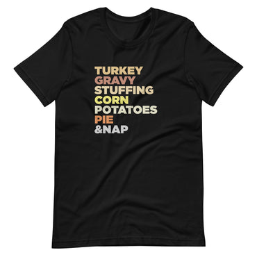 Mike Sorrentino Thanksgiving Food List Shirt