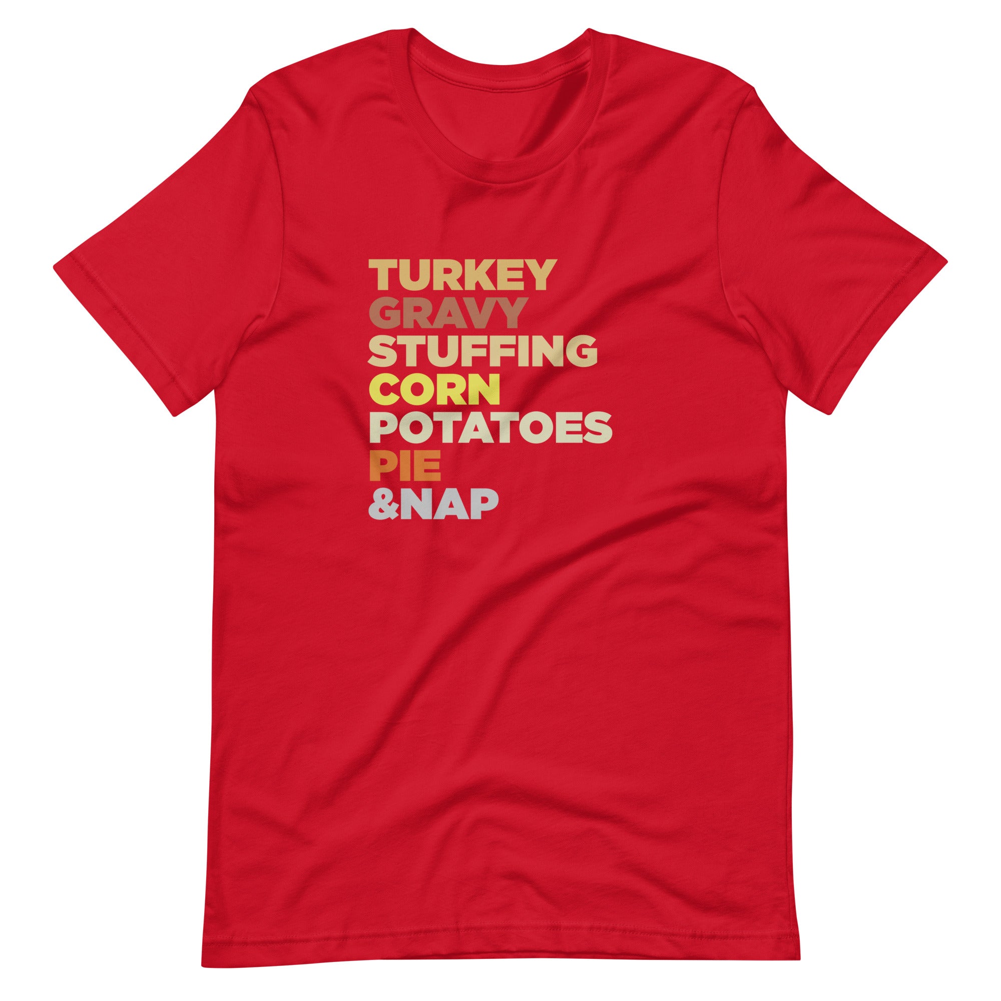 Mike Sorrentino Thanksgiving Food List Shirt