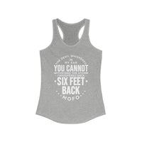 Mike Sorrentino Six Feet Back Womens Tank