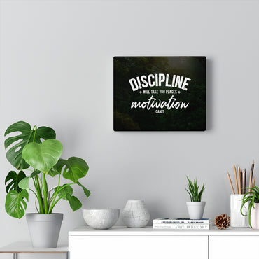 Discipline Canvas Wall Art