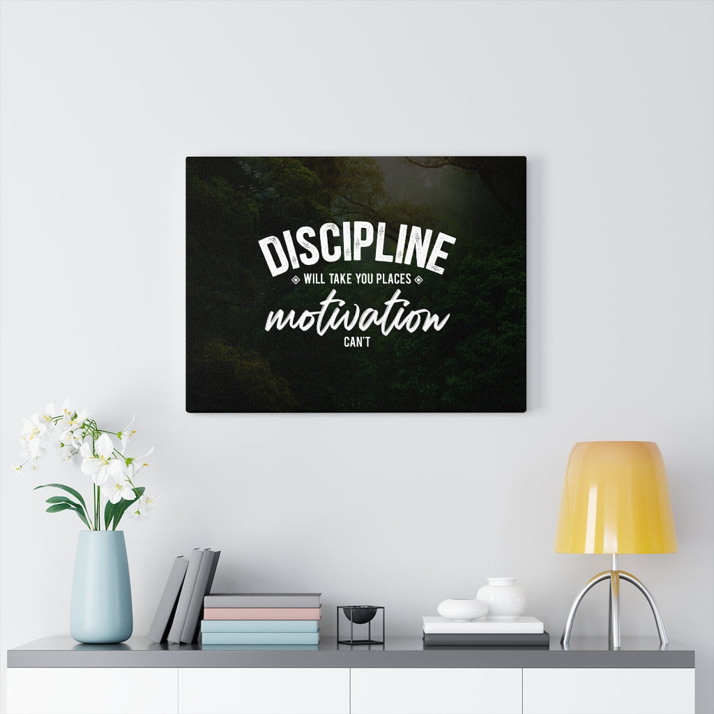 Discipline Canvas Wall Art