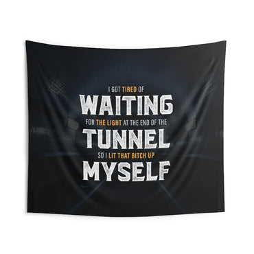 Light At the End of the Tunnel Wall Tapestry