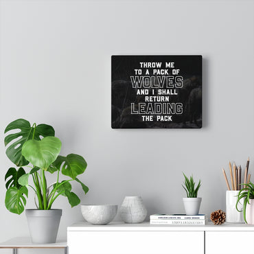 Pack of Wolves Canvas Wall Art