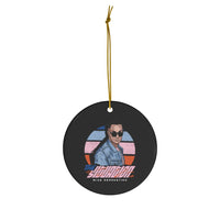 The Situation Illustration Ceramic Ornament