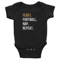 Thanksgiving Feast Football Nap Onesie