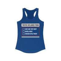 Mike Sorrentino Excluded from Dinner Womens Tank