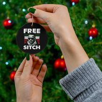 Free Sitch Ceramic Ornament