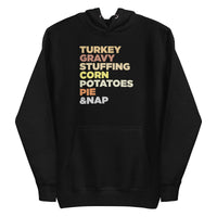 Mike Sorrentino Thanksgiving Food List Hoodie