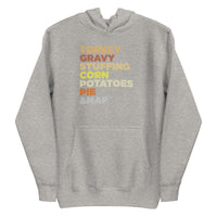 Mike Sorrentino Thanksgiving Food List Hoodie