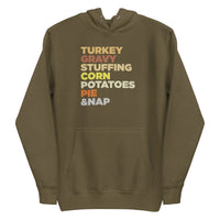 Mike Sorrentino Thanksgiving Food List Hoodie