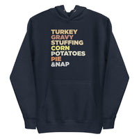 Mike Sorrentino Thanksgiving Food List Hoodie