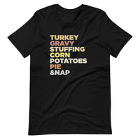 Mike Sorrentino Thanksgiving Food List Shirt