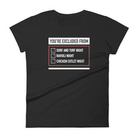 Mike Sorrentino Excluded From Dinner Womens Shirt