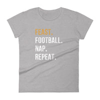 Mike Sorrentino Thanksgiving Feast Football Nap Womens Shirt