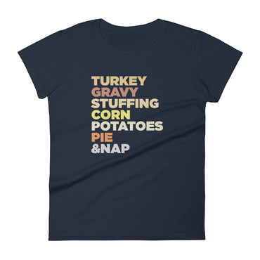 Mike Sorrentino Thanksgiving Food List Womens Shirt