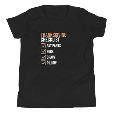 Mike Sorrentino Thanksgiving Checklist Kids Shirt