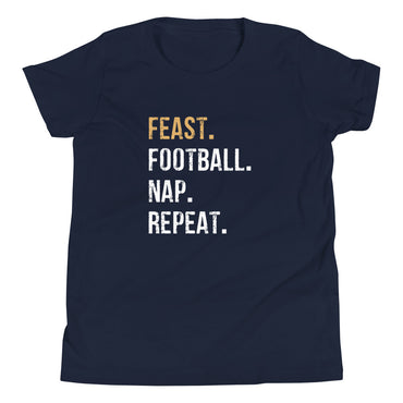 Mike Sorrentino Thanksgiving Feast Football Nap Kids Shirt