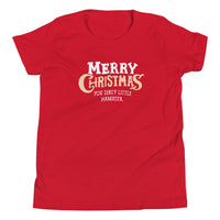 Mike Sorrentino Merry Christmas You Dirty Little Hamster Kids Shirt